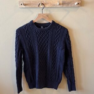 J.crew factory 100% cotton fisherman’s sweater xs